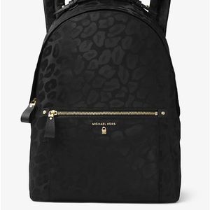 MICHAEL Michael Kors Black Leopard Backpack